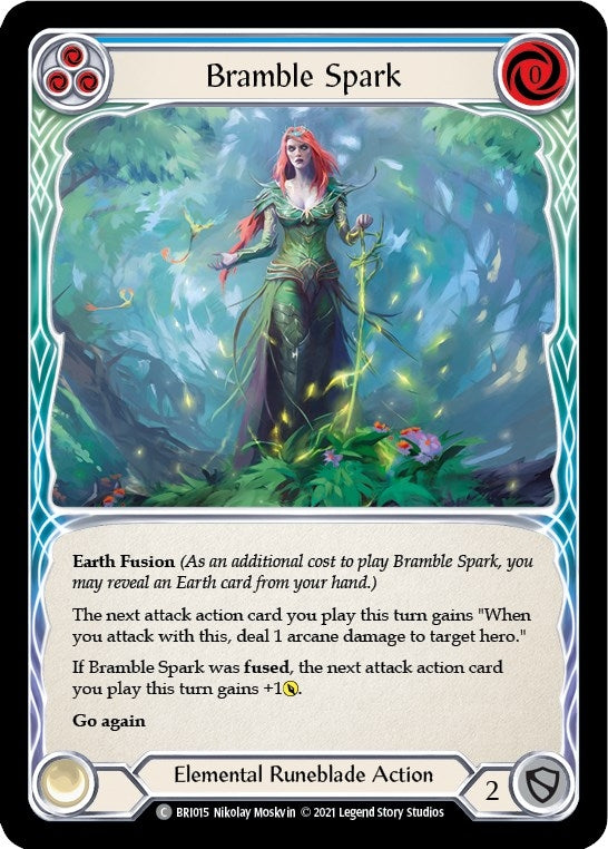 Image for Bramble Spark (Blue) (BRI015) (Blitz Deck: Tales of Aria - Briar) - Flesh and Blood TCG