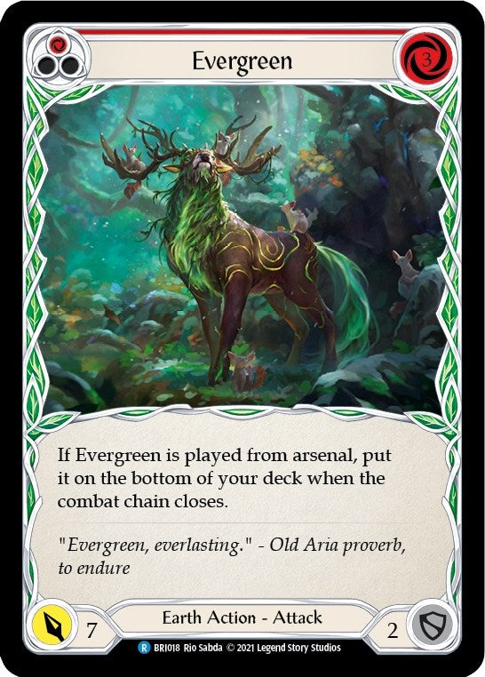 Image for Evergreen (Red) (BRI018) (Blitz Deck: Tales of Aria - Briar) - Flesh and Blood TCG