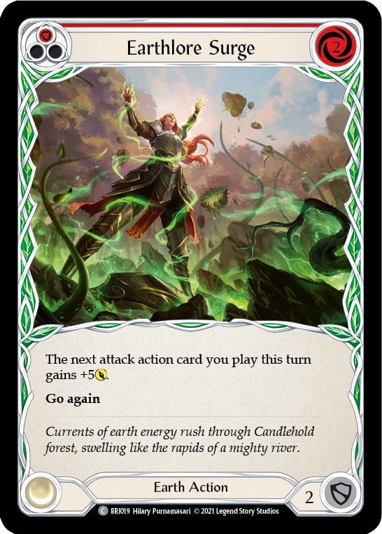 Image for Earthlore Surge (Red) (BRI019) (Blitz Deck: Tales of Aria - Briar) - Flesh and Blood TCG