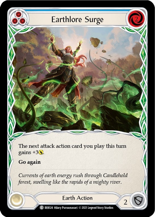 Image for Earthlore Surge (Blue) (BRI024) (Blitz Deck: Tales of Aria - Briar) - Flesh and Blood TCG