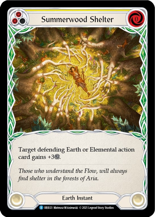 Image for Summerwood Shelter (Yellow) (BRI023) (Blitz Deck: Tales of Aria - Briar) - Flesh and Blood TCG