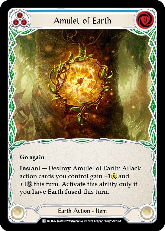 Image for Amulet of Earth (BRI026) (Blitz Deck: Tales of Aria - Briar) - Flesh and Blood TCG