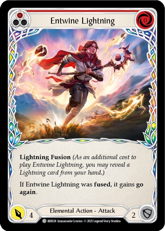 Image for Entwine Lightning (Red) (BRI028) (Blitz Deck: Tales of Aria - Briar) - Flesh and Blood TCG