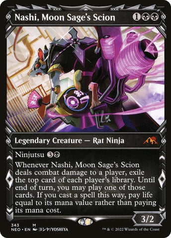 Image for Nashi, Moon Sage's Scion (Showcase) (343) [Kamigawa: Neon Dynasty]