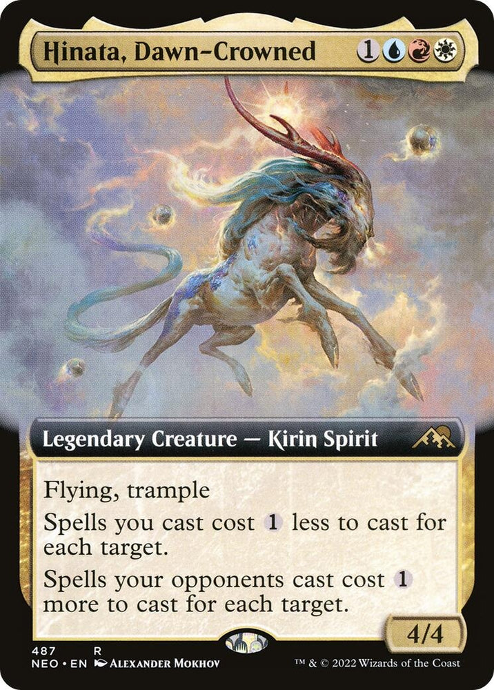 Image for Hinata, Dawn-Crowned (Extended Art) (487) [Kamigawa: Neon Dynasty]