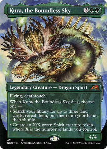 Image for Kura, the Boundless Sky (Borderless) (411) [Kamigawa: Neon Dynasty]