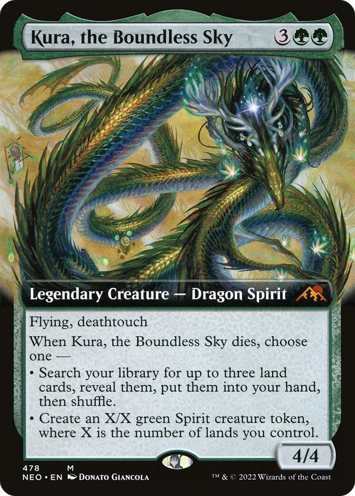 Image for Kura, the Boundless Sky (Extended Art) (478) [Kamigawa: Neon Dynasty]