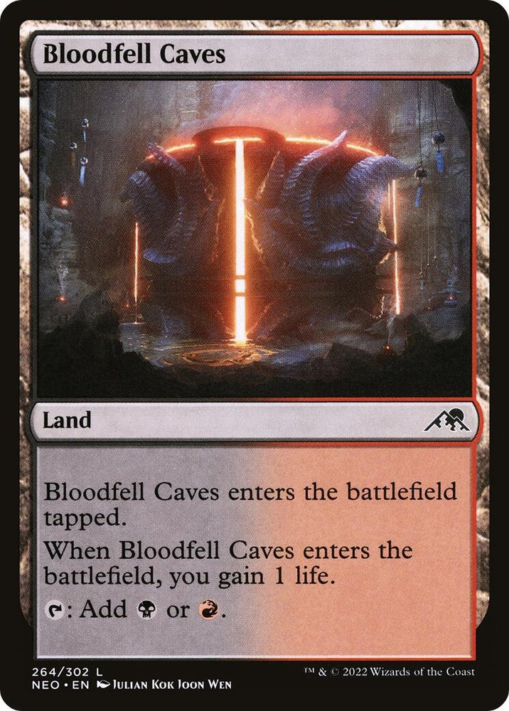 Image for Bloodfell Caves (264) [Kamigawa: Neon Dynasty]