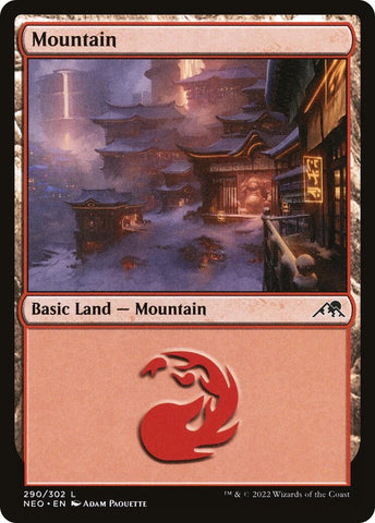 Image for Mountain (290) (290) [Kamigawa: Neon Dynasty]