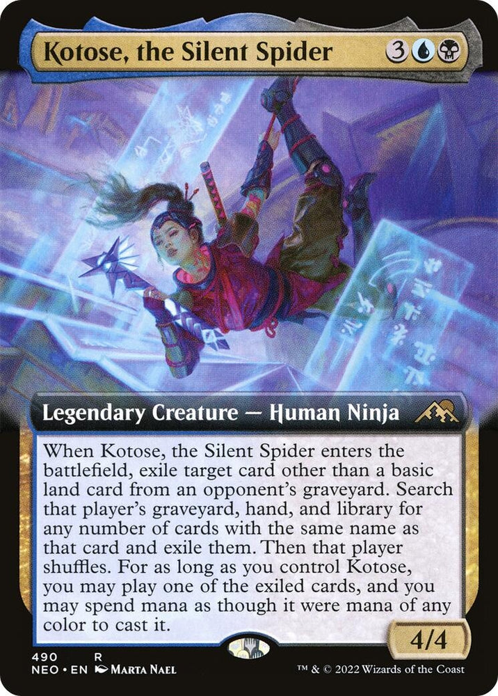 Image for Kotose, the Silent Spider (Extended Art) (490) [Kamigawa: Neon Dynasty]