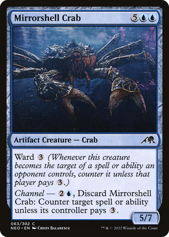 Image for Mirrorshell Crab (63) [Kamigawa: Neon Dynasty]