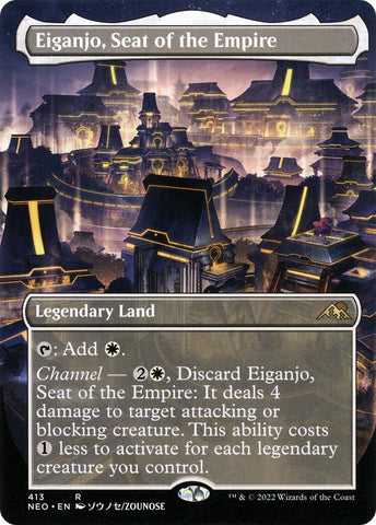 Image for Eiganjo, Seat of the Empire (Borderless) (413) [Kamigawa: Neon Dynasty]