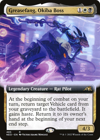 Image for Greasefang, Okiba Boss (Extended Art) (485) [Kamigawa: Neon Dynasty]