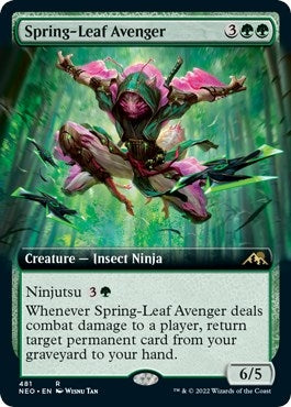 Image for Spring-Leaf Avenger (Extended Art) (481) [Kamigawa: Neon Dynasty]