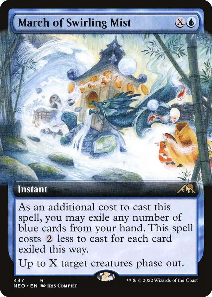 Image for March of Swirling Mist (Extended Art) (447) [Kamigawa: Neon Dynasty]