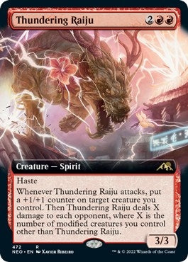 Image for Thundering Raiju (Extended Art) (472) [Kamigawa: Neon Dynasty]
