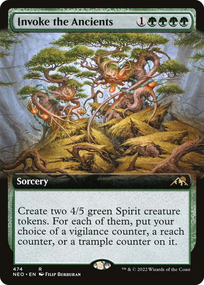 Image for Invoke the Ancients (Extended Art) (474) [Kamigawa: Neon Dynasty]