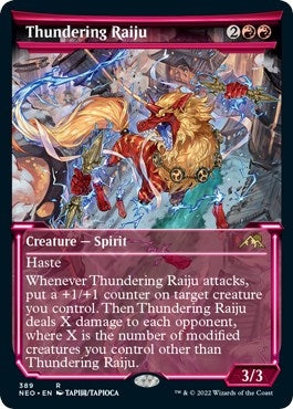 Image for Thundering Raiju (Showcase) (389) [Kamigawa: Neon Dynasty]