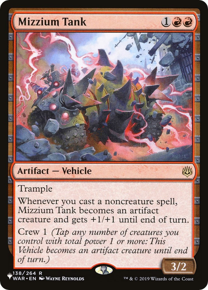 Image for Mizzium Tank (138) [The List Reprints]