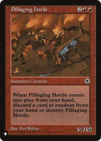 Image for Pillaging Horde [The List Reprints]