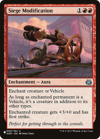 Image for Siege Modification (99) [The List Reprints]