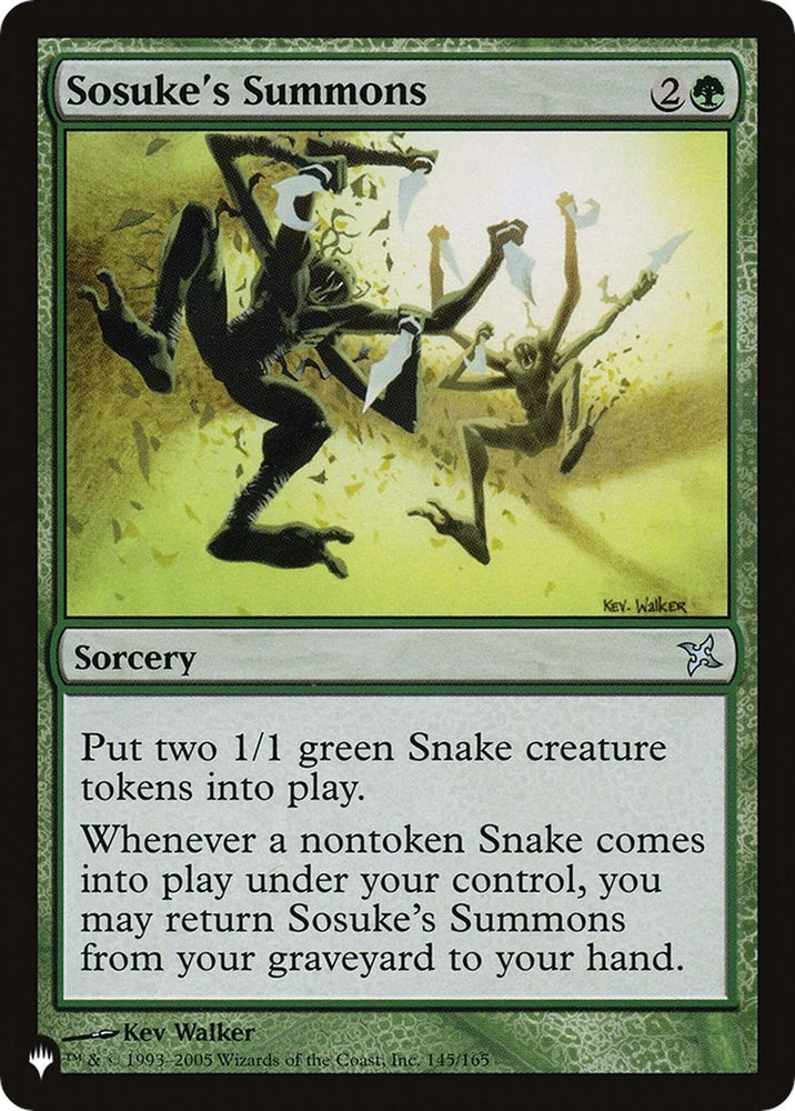 Image for Sosuke's Summons (145) [The List Reprints]