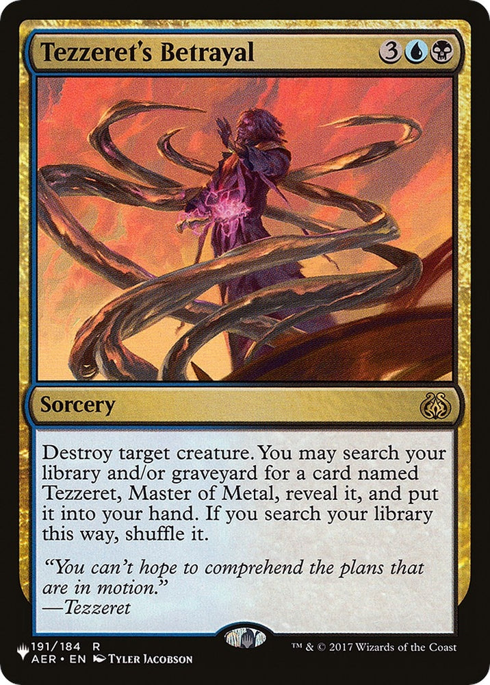 Image for Tezzeret's Betrayal (191) [The List Reprints]