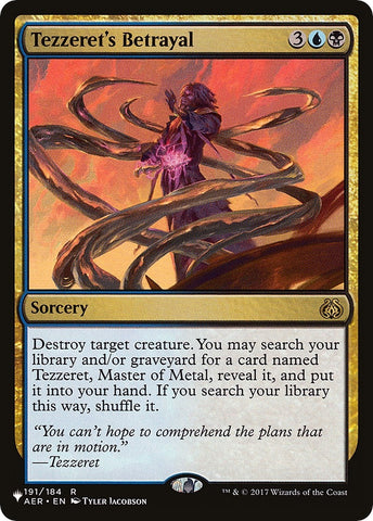 Image for Tezzeret's Betrayal (191) [The List Reprints]