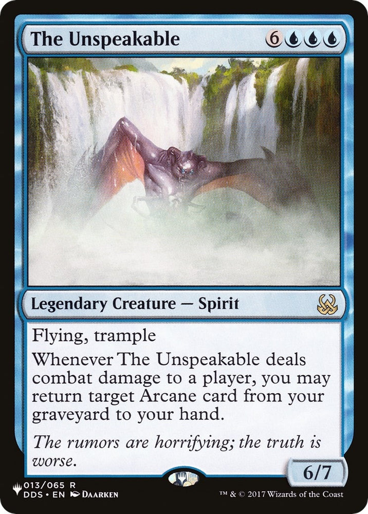 Image for The Unspeakable (13) [The List Reprints]