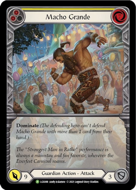 Image for Macho Grande (Yellow) - LGS088 (LGS088) (Flesh and Blood: Promo Cards) - Flesh and Blood TCG