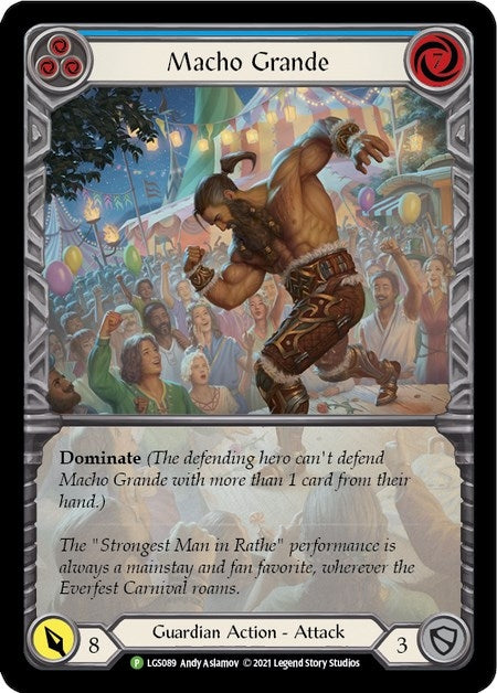 Image for Macho Grande (Blue) - LGS089 (LGS089) (Flesh and Blood: Promo Cards) - Flesh and Blood TCG