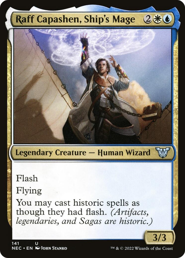 Image for Raff Capashen, Ship's Mage (141) [Commander: Kamigawa: Neon Dynasty]