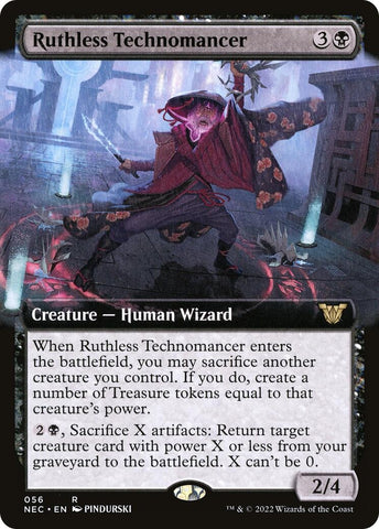 Image for Ruthless Technomancer (Extended Art) (56) [Commander: Kamigawa: Neon Dynasty]