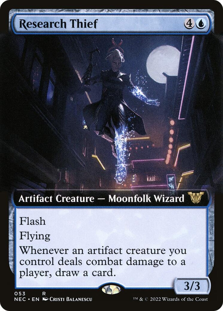 Image for Research Thief (Extended Art) (53) [Commander: Kamigawa: Neon Dynasty]