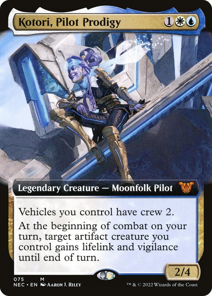 Image for Kotori, Pilot Prodigy (Extended Art) (75) [Commander: Kamigawa: Neon Dynasty]