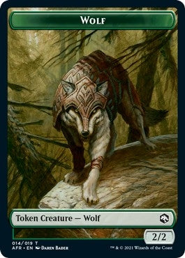 Image for Wolf (014) // Clue (016) Double-Sided Token (Challenger 2022) (14 // 16) - Magic: The Gathering