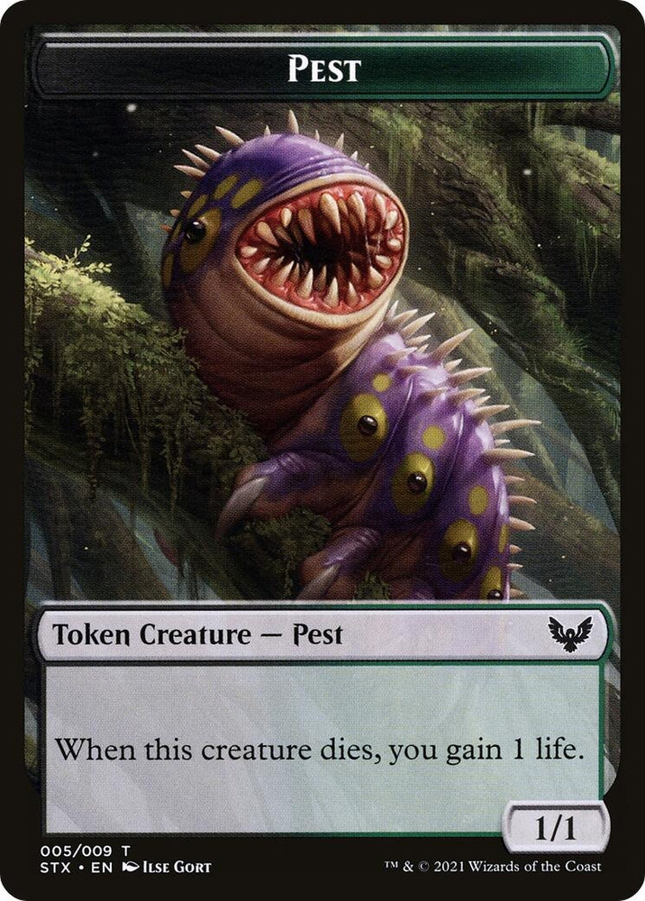 Image for Pest (005) // Blood (017) Double-Sided Token (Challenger 2022) (5 // 17) [Unique and Miscellaneous Promos]