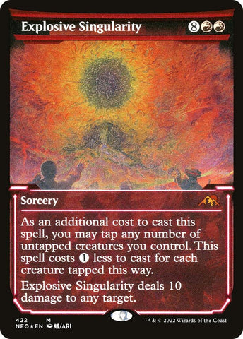 Image for Explosive Singularity (Showcase) (Foil Etched) (422) [Kamigawa: Neon Dynasty]