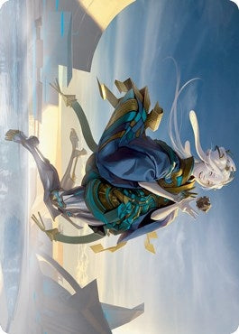 Image for Moonfolk Puzzlemaker Art Card (6) [Art Series: Kamigawa: Neon Dynasty]