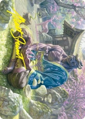 Image for Kosei, Penitent Warlord Art Card (Gold-Stamped Signature) (8) [Art Series: Kamigawa: Neon Dynasty]