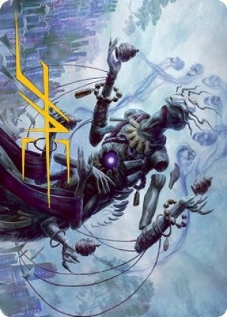 Image for Myojin of Grim Betrayal Art Card (Gold-Stamped Signature) (9) [Art Series: Kamigawa: Neon Dynasty]