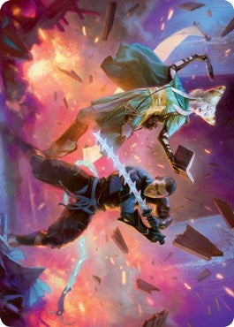 Image for Explosive Entry Art Card (13) [Art Series: Kamigawa: Neon Dynasty]
