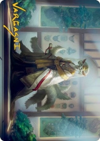 Image for Light-Paws, Emperor's Voice Art Card (Gold-Stamped Signature) (23) [Art Series: Kamigawa: Neon Dynasty]