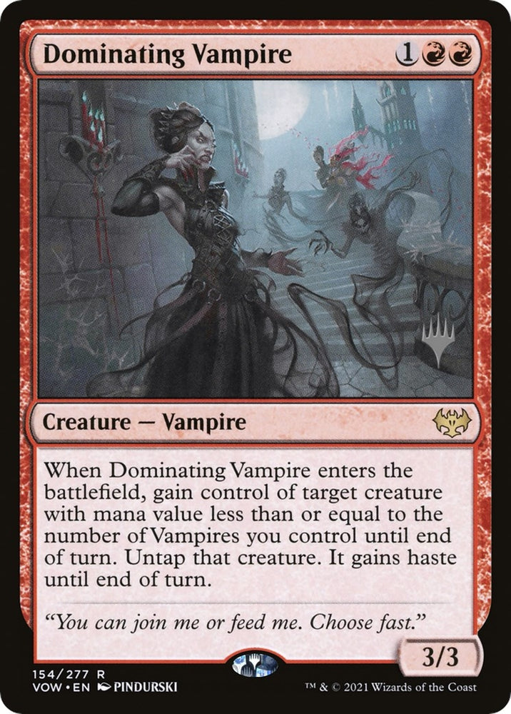 Image for Dominating Vampire [Promo Pack: Kamigawa: Neon Dynasty]