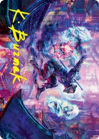 Image for Thousand-Faced Shadow Art Card (Gold-Stamped Signature) (37) [Art Series: Kamigawa: Neon Dynasty]