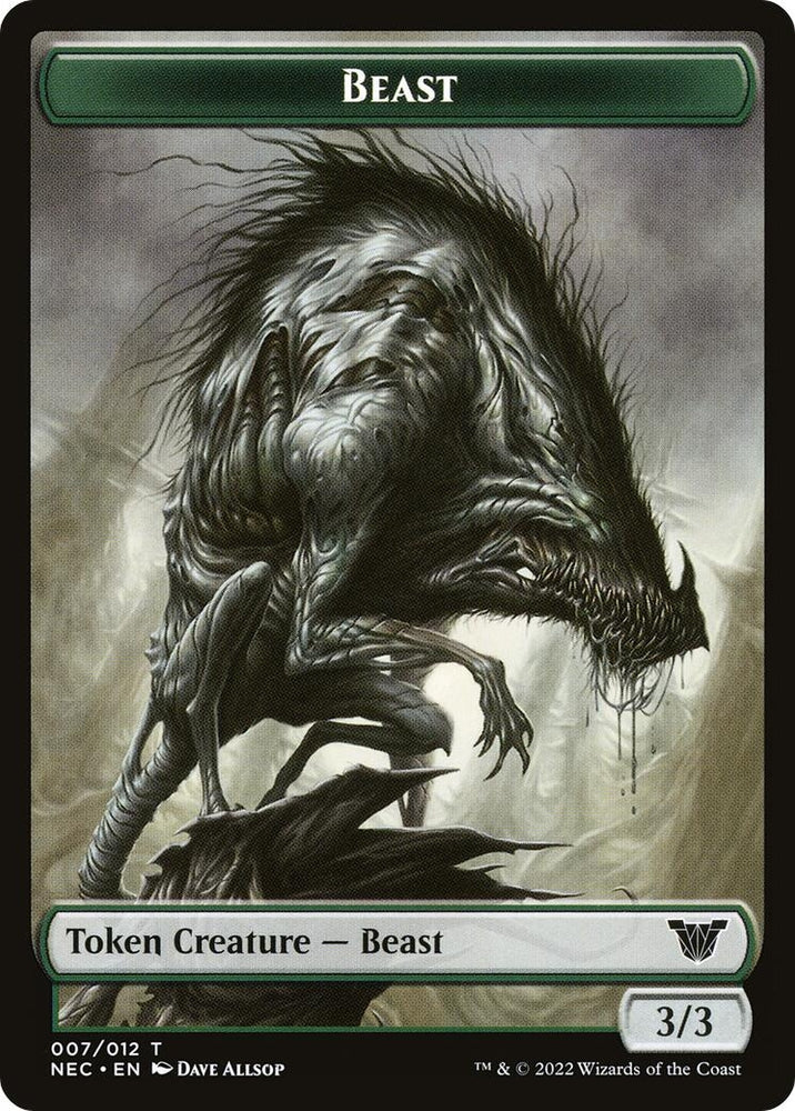 Image for Beast // Treasure Double-Sided Token (7 // 17) [Commander: Kamigawa: Neon Dynasty]