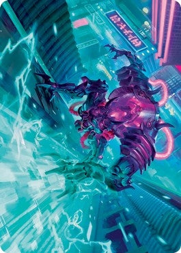 Image for Surgehacker Mech Art Card (45) [Art Series: Kamigawa: Neon Dynasty]