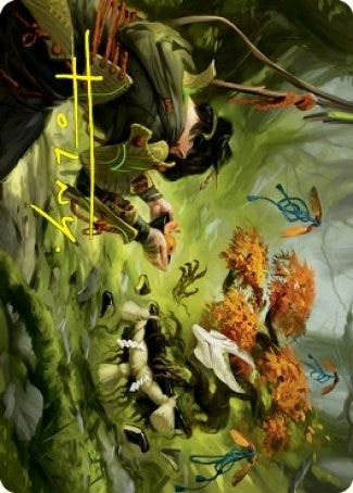 Image for Commune with Spirits Art Card (Gold-Stamped Signature) (40) [Art Series: Kamigawa: Neon Dynasty]