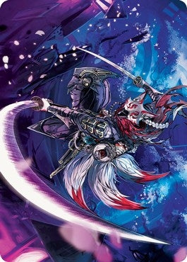 Blade-Blizzard Kitsune Art Card (47) [Art Series: Kamigawa: Neon Dynasty]