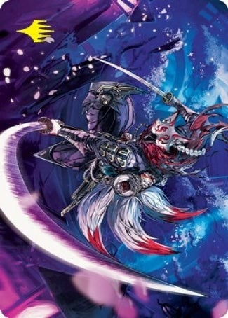 Image for Blade-Blizzard Kitsune Art Card (Gold-Stamped Signature) (47) [Art Series: Kamigawa: Neon Dynasty]
